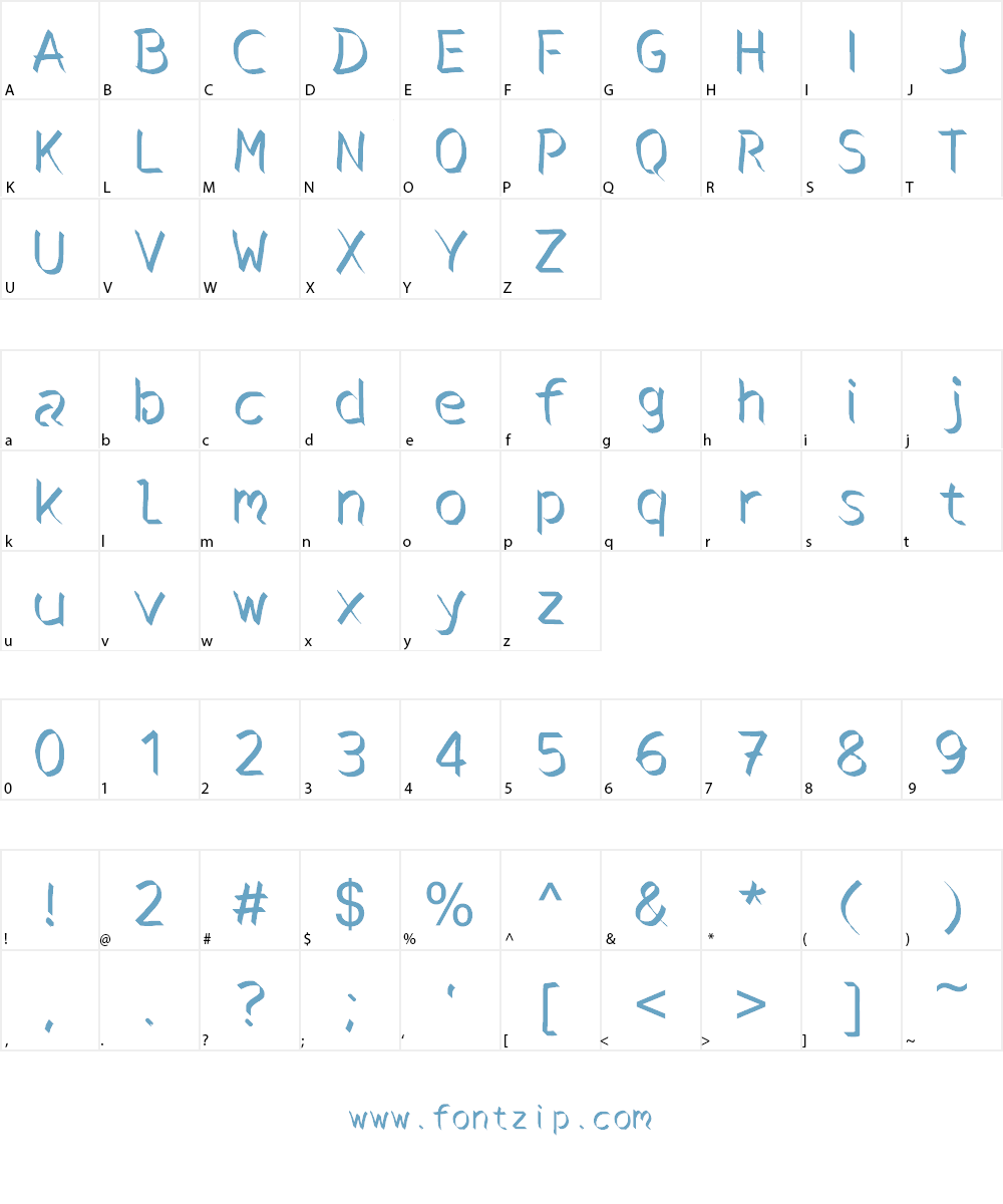 shadows of the valley Font Character
